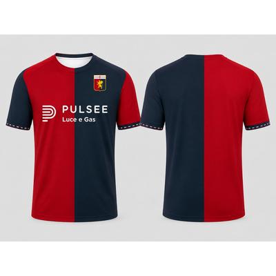 2026 Soccer Jersey New Men T Shirt Women Tee Children Parent Child Quick Dry Short Sleeves Kids Genoa Football Fan Tshirt CFC
