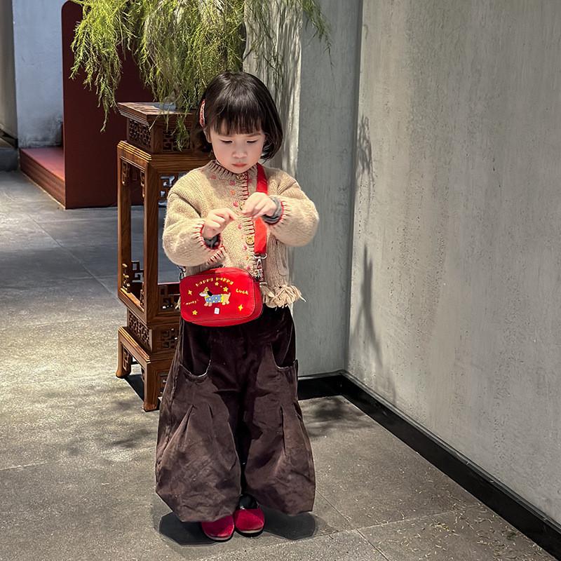 Cheerful Childrens Mini Square Purse In Vibrant Red Featuring Fun Animal Print Ideal For Use Daily