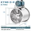 KT40 High-Temp Resistant Axial Fan: Industrial Exhaust & Dust Ventilation System