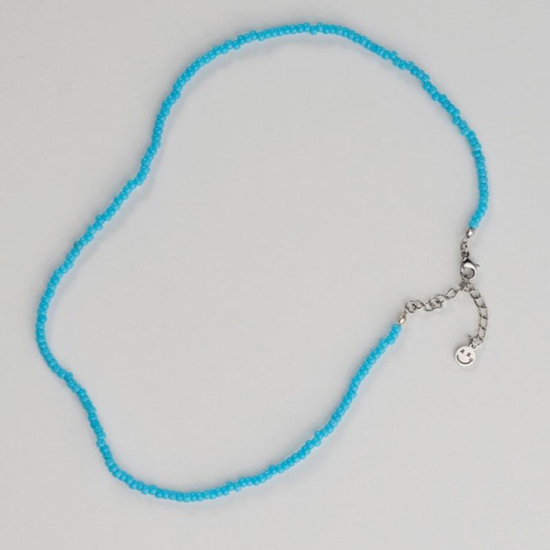 BICYCLE TROPHY Pickman Daily Bead Necklace 03 (SKY / 3mm Miyuki Beads)