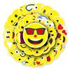 50PCS Cute Smiley Face Emoji Stickers for DIY Water Bottles, Skateboards, and Luggage - Waterproof and Durable