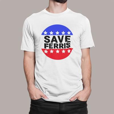 SAVE FERRIS tričko FERRIS BUELLERS DEN VOLNA KOMEDIE RETRO 80. léta DOSPĚLÍ DĚTI