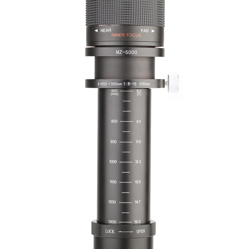 Kelda 6501300 mm F8.016 Ultra-Telezoomobjektiv mit TMount für Canon Nikon DSLR-Kamera