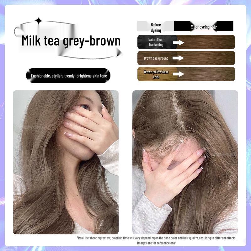 

Фарба для волосся Лічі Браун - Рослинний крем для домашнього використання, підходить для чоловіків та жінок, популярний колір 2026 року. 1 box, includes dye tools + 1 hair mask