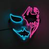 Glow Party Cosplay Mask Neon Mask Led Mask Masque Masquerade Party Masks Led Light Up Props Glow In The Dark Costume Supplies