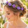 Nature Inspired Hair Accessory Flower Headband, Crown, Headpiece, Boho Floral Wreath Headband Artificial for Travel Wedding Birthday Festival