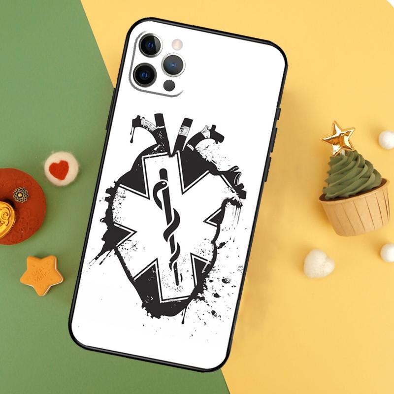 Funda de Teléfono Médica de Doctora y Enfermera para iPhone 17 17Air 16 16E 15 14 13 12 11 Pro Max 12 13 Mini Cubierta a Prueba de Golpes