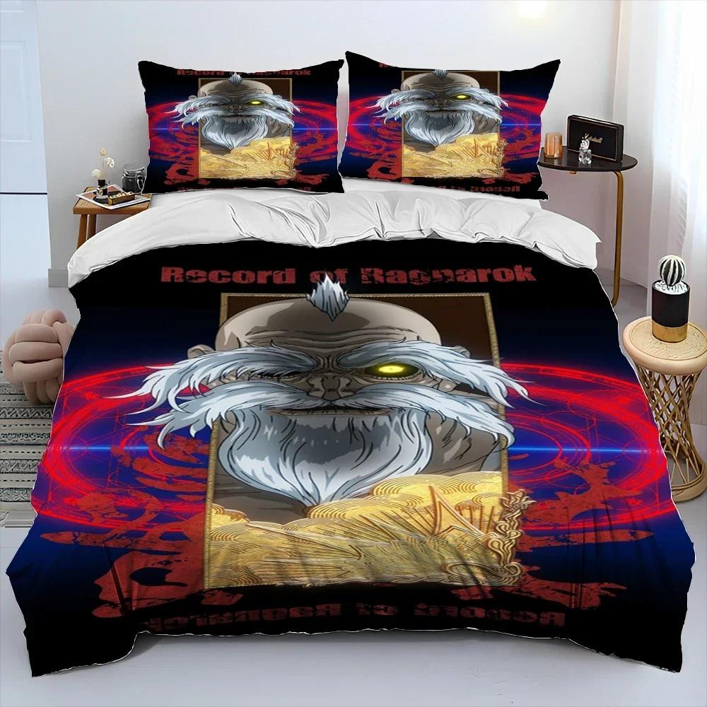 3D Print Record of Ragnarok Bedding Set King Queen Twin Size Duvet Cover Comforter Pillowcase Boys Girls