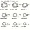 Stainless Steel 80-580pcs Assortment Set - Flat Washers Kit with Custom Storage Box - Multiple Sizes (M2-M10) for Screws Bolts,