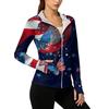 Women's Full Zip Hooded Jacket with Pockets Long Sleeve Lightweight Sun Protection Outerwear for Outdoor Activities