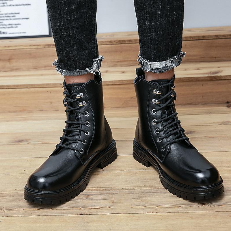 Short Martin boots men's autumn and winter new trend short boots retro British style fashion casual tooling boots men