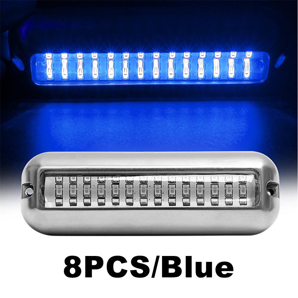 8PCS Underwater Light For Boats Speedboat Boat Lights 42 LED Navigation Lighting Boat Marine Transom Light RVS Yacht Accessories