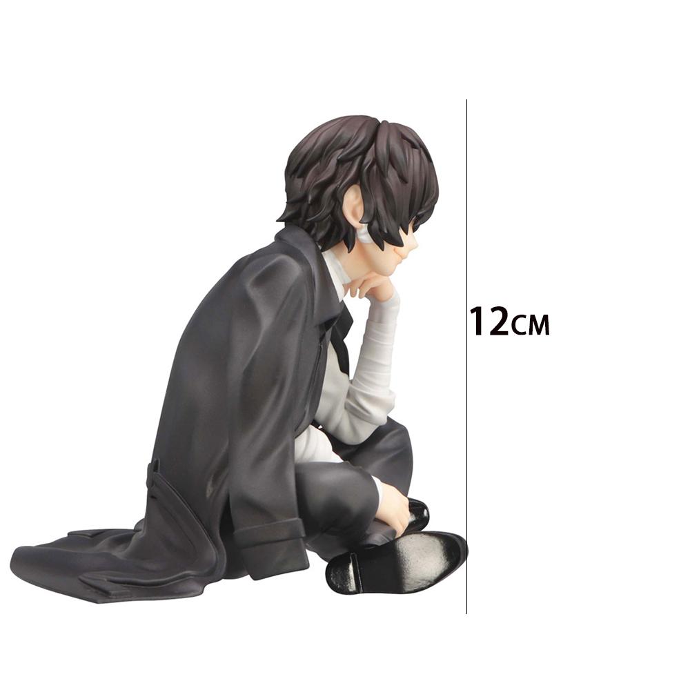 BSD Anime Figure Dazai Osamu Nakahara Chuuya Figure Sitting Action Figure Anime Peripheral Toy Collection Statue Dazai Gifts