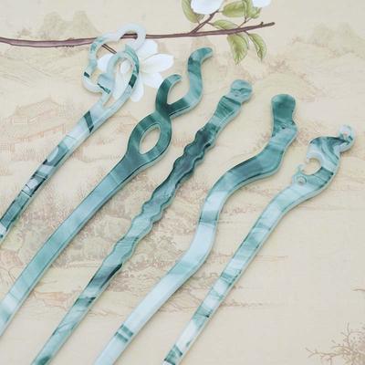 New Chinese Style Acetic Hair Sticks For Women Vintage Resin Chopstick Hairpins Hair Clip Pin Headwear Hair Jewelry Accessories