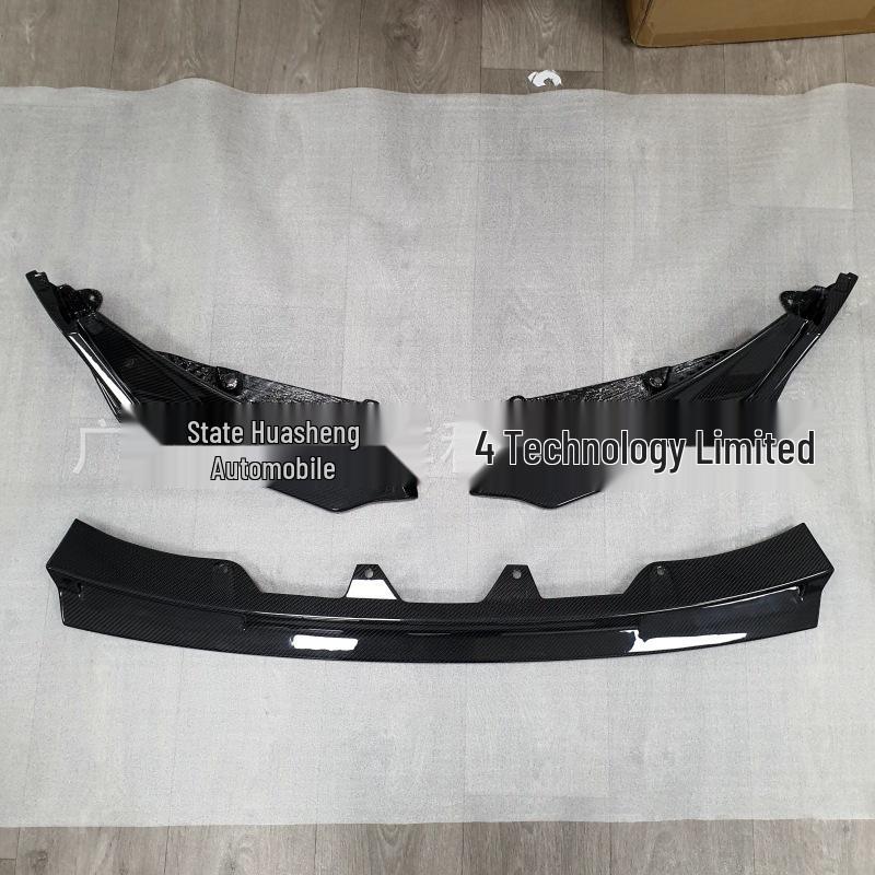 BMW G80/G82 M3/M4 Carbon Fiber V-Style Front Lip, Three-Piece Design