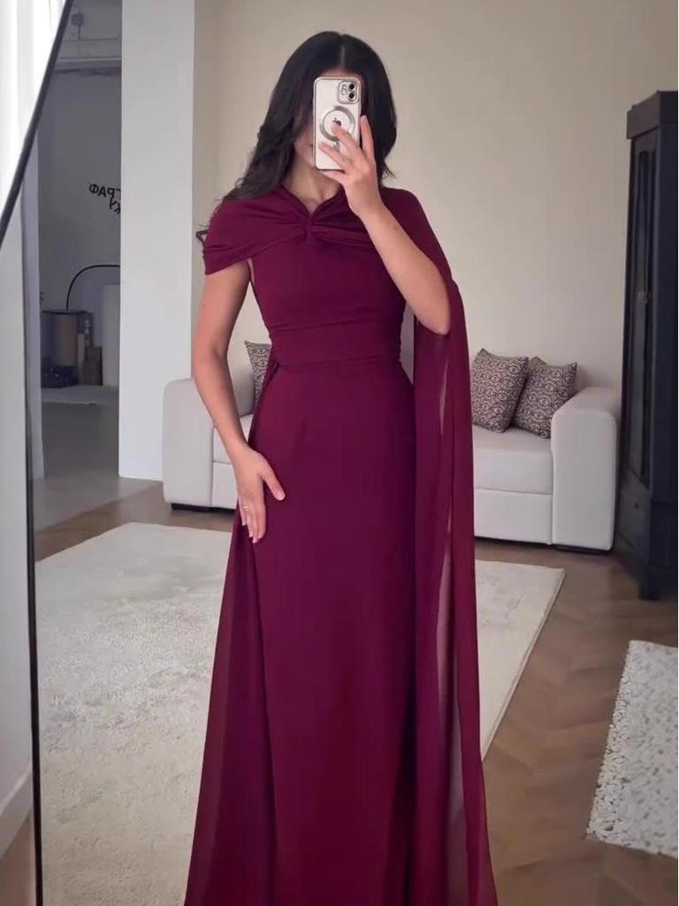 2025 Summer Elegant One-Shoulder Long Dress