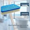 Multi-Functional Long Handle Bathroom Brush with Replaceable Head for Cleaning Bathtub, Tile, and Glass