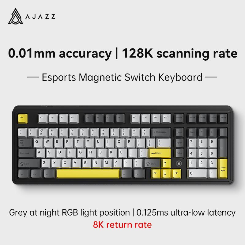 Ajazz AK980 MAX Gaming Keyboard Backlit RGB Wired