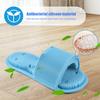 Foot Scrubber Massage Slippers Feet Cleaner Silicone Bristles Slippers Shower Slippers with Anti-Slip Suction Cups for Exfoliating Cleaning Foot