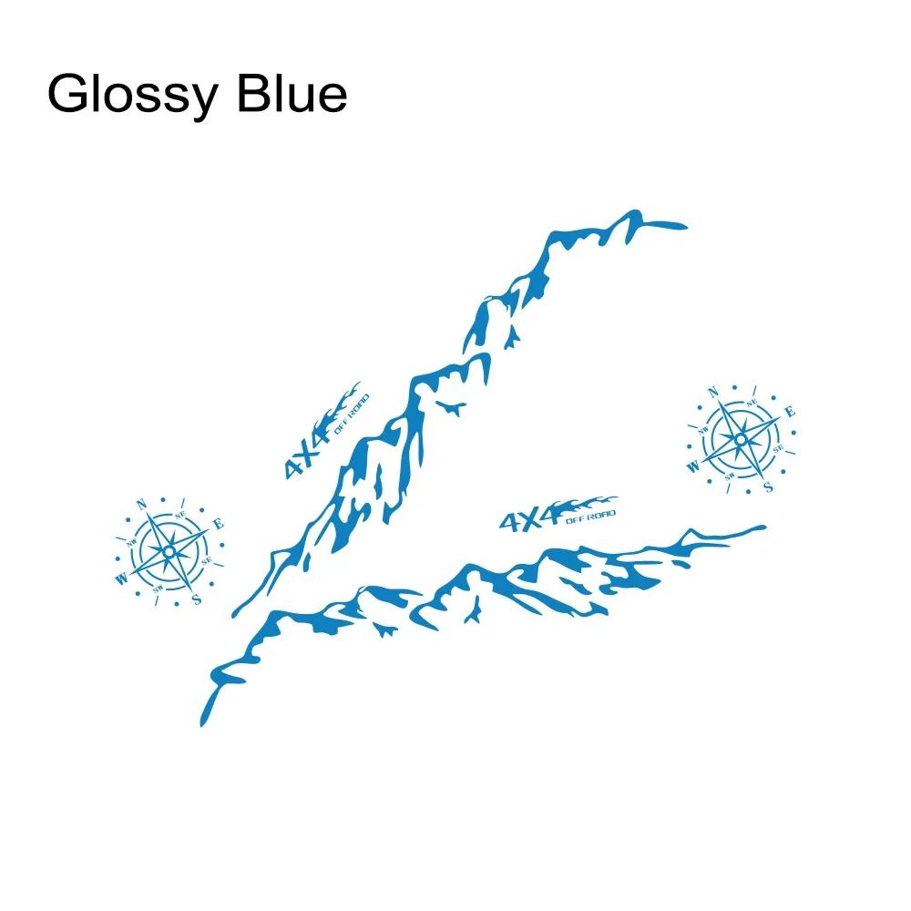 Pickup Side Stickers Graphics 4X4 Mountain Vinyl Decals For Ford F-150 Toyota Hilux Dodge RAM 1500 Isuzu Dmax GMC Sierra Canyon