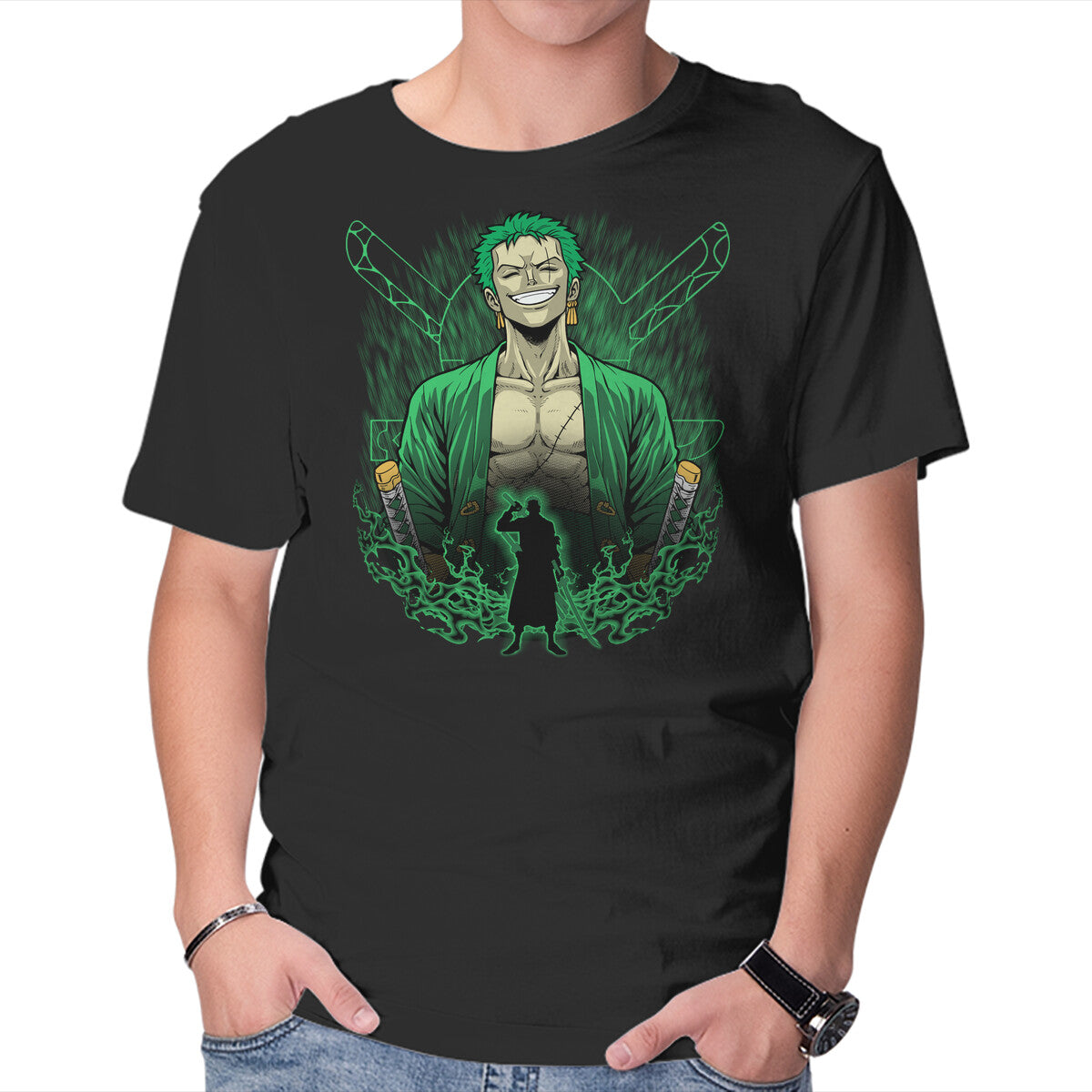 Unisex Crew Neck T-Shirt Pirate Hunter Shadowwork Graphic Short Sleeve Casual Tee S