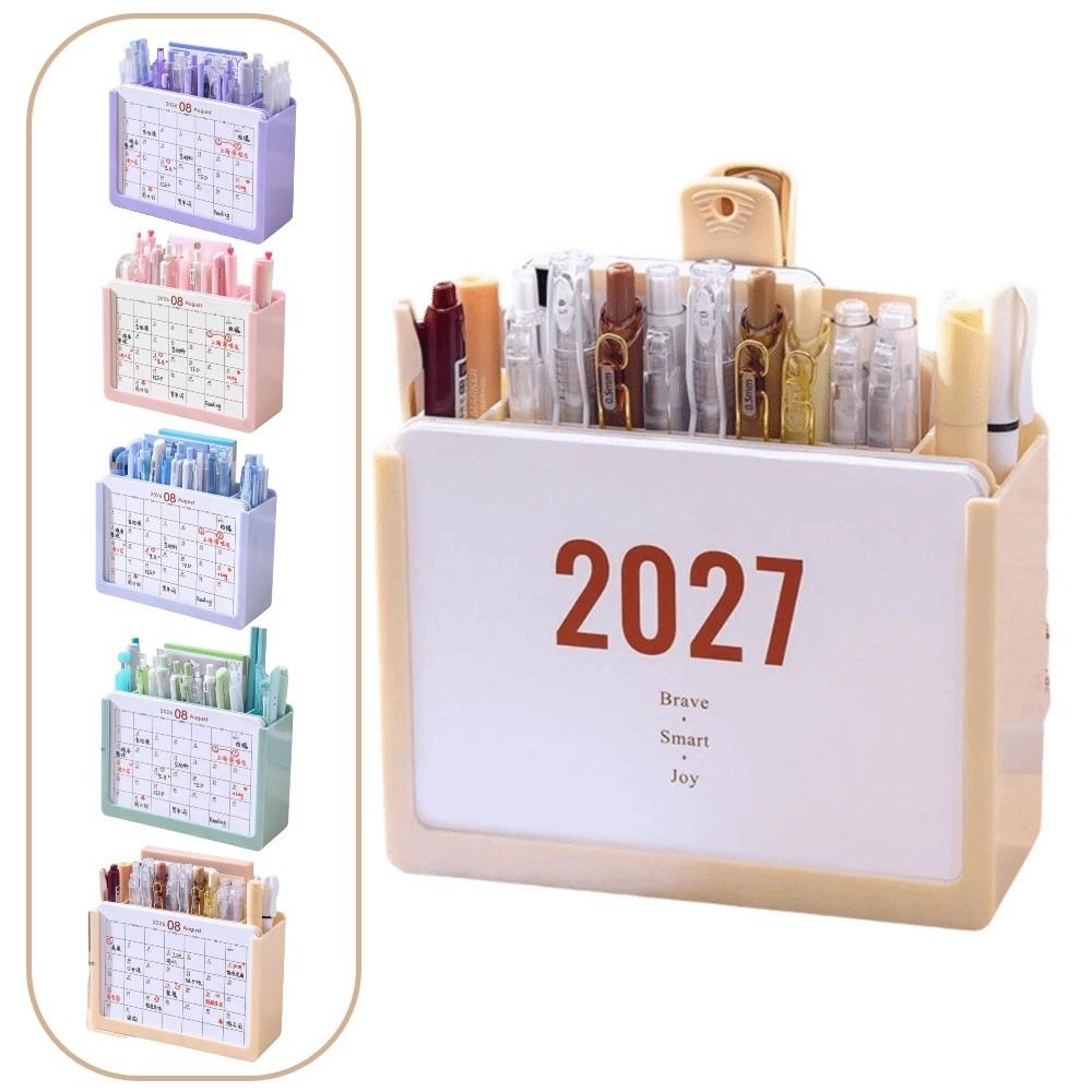 3 Grids Makeup Brush Holder Space-Saving Pencil Storage Box Tabletop Decor