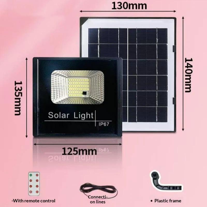 50W/100W Solar Flood Lights With Remote Control Outdoor IP65 Waterproof Solar Powered Spotlight Solar Reflector Wall Lamp