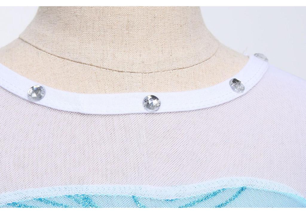 Frozen Princess Long Sleeve Costume Gown for Kids - Elsa & Anna Inspired with Cape