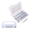 580Pcs Screws Nuts Washers Kit 304 Stainless Steel Cylindrical Head Hex Socket Screws for Home