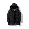 Men's Extra Large Mid-Length Cotton Jacket - Thick, Warm Winter Coat for Plus Size Teens