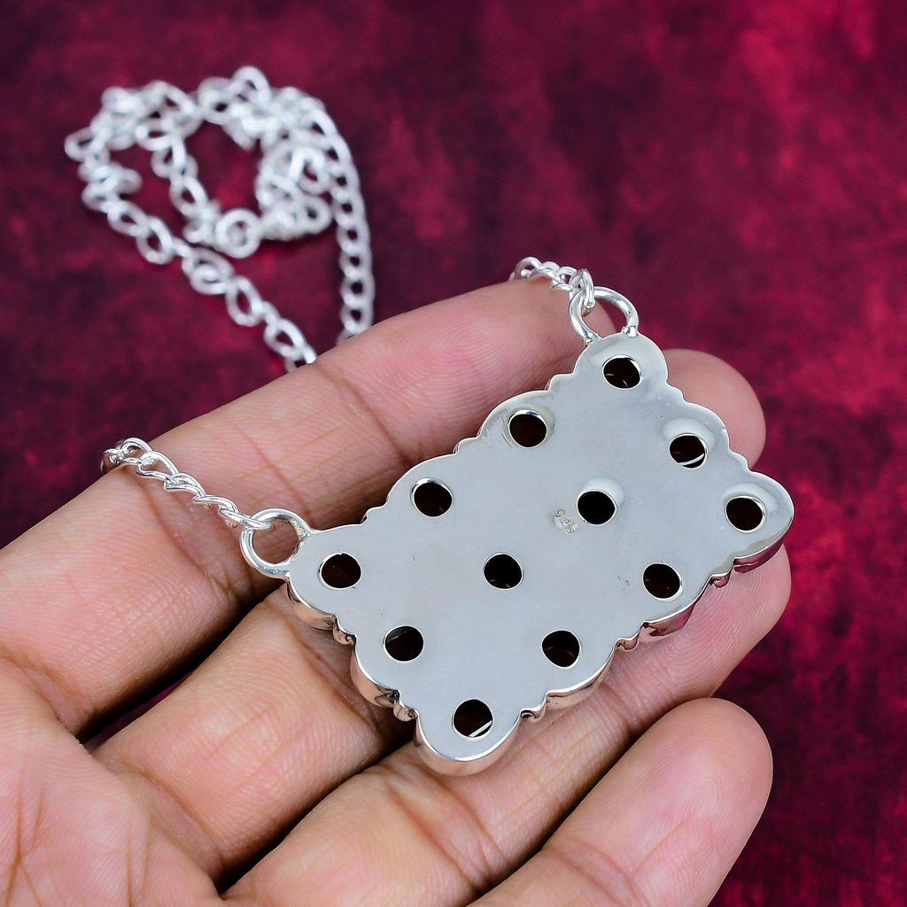 Red Carnelian  Necklace Handmade Jewelry, 925 Solid Sterling Silver Necklace Designer Gemstone Jewelry Adjustable Chain Necklace Gift For Mom