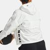 Under Armour Project Rock Training Sports Woven Hoodie Jacket Women Tops Agate-White 1361076-112