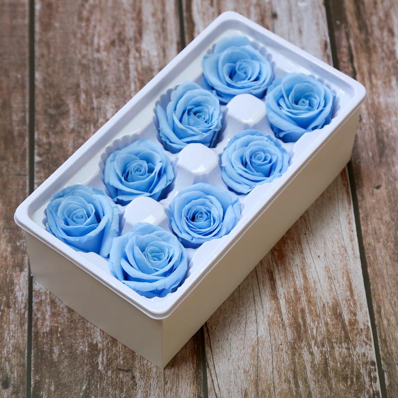 Ewige Lebensblume Material Geschenkbox Unsterbliche Rose Blume Getrocknete Rose Künstliche Konservierte Blumen Kopf Rosen