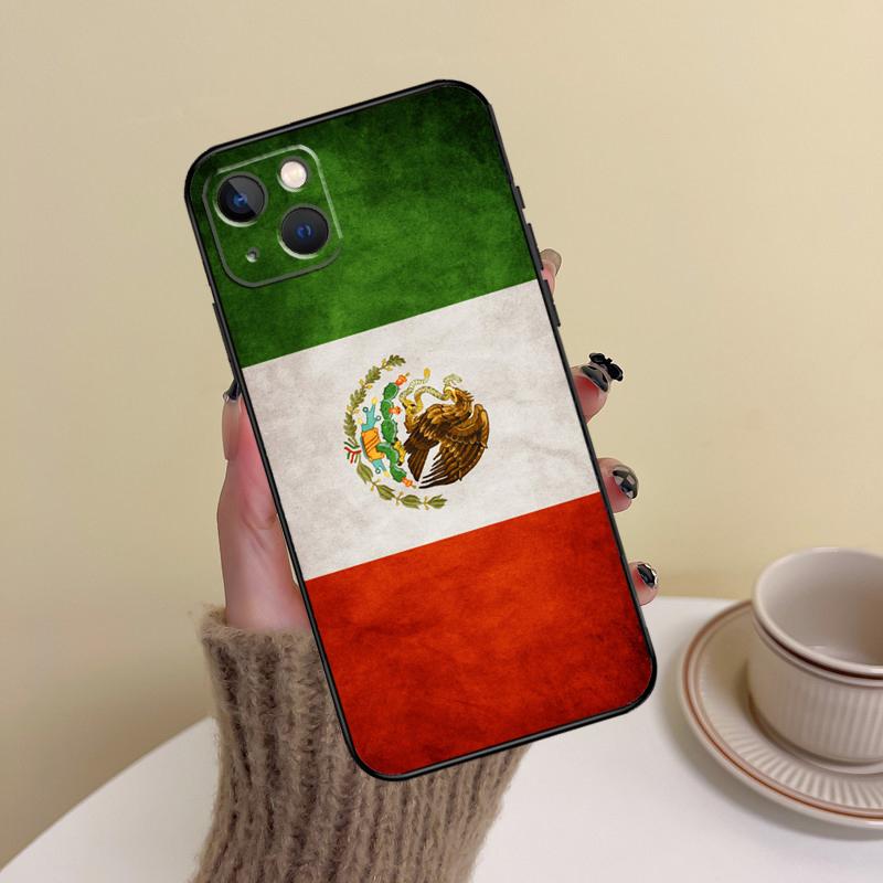 Mexico Mexican Flag Phone Case For iPhone 17 16 15 14 13 11 12 Pro Max Mini 15 16 Plus 16e 17 Air Cover Funda