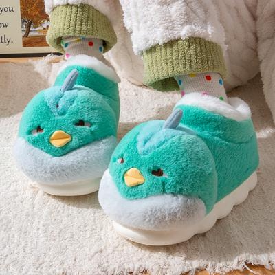 Fashion Women Fluffy Slippers Cute Cartoon Funny Style Winter Warm Shoes 2025 New Arrival Soft EVA Sole Couples Indoor Home Floor Boots