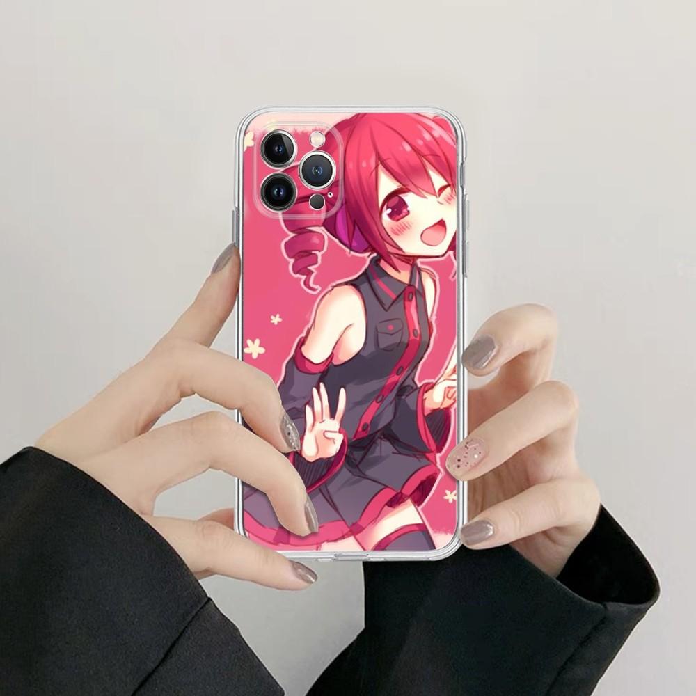 Hot V Kasane Teto Phone Case Silicone Soft For Iphone 16 15 14 13 12 11 Pro Mini XS MAX Plus X Cover