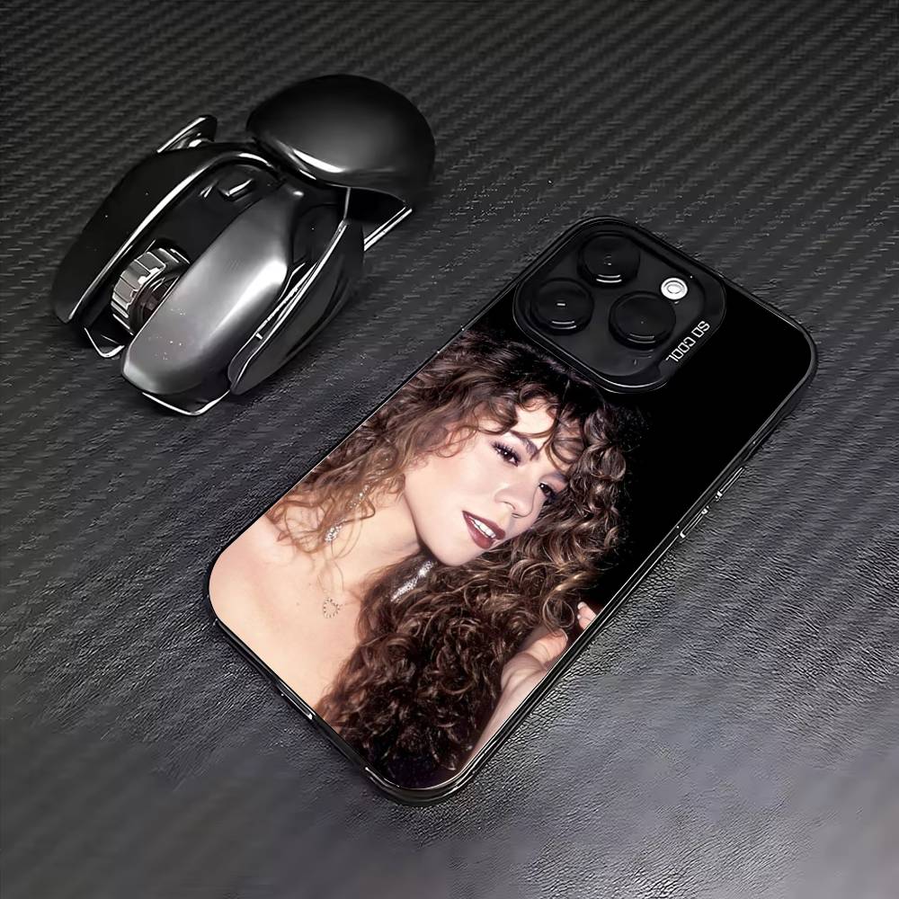 M-Mariah carey wallpaper  Phone Case For iPhone17,16,15,14,13,12,11 Plus,Pro Max Colored Silver Plated Inside Cover