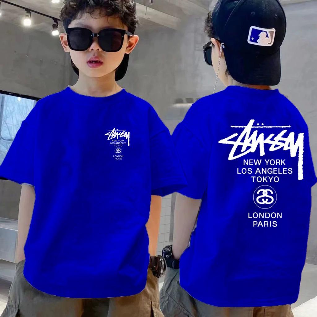 Round Neck Children's Fashionable Printed T-shirt