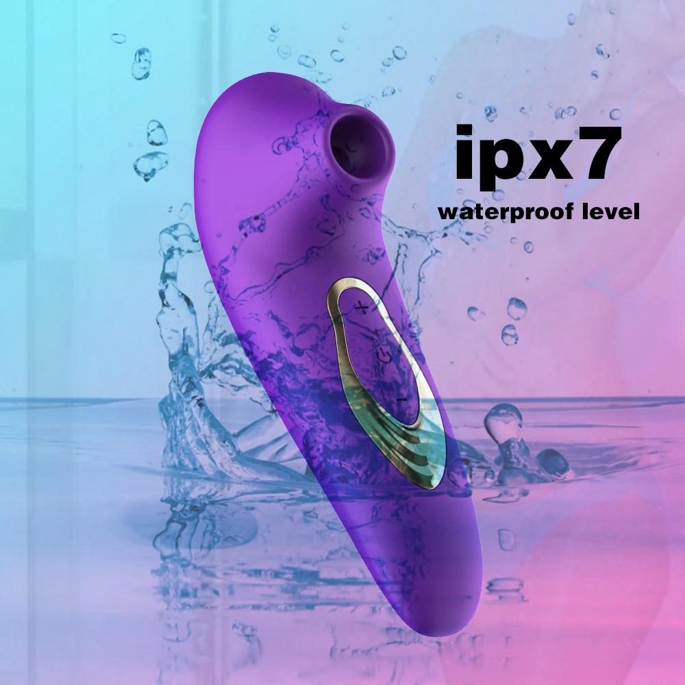 Rechargeable Powerful Oral Tongue Sucking Vibrator Women Vacuum Suction Clitoris Massager Blowjob Nipple Stimulator Adult Sex Toys Climax Masturbator