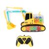 2.4GHz Remote Control Excavator Toy Light Up Simulation Sound Transparent Gear Full Function RC