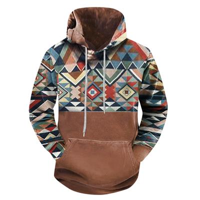 Fashion Print Loose Men's And Women's Long Sleeve Hooded Sweater