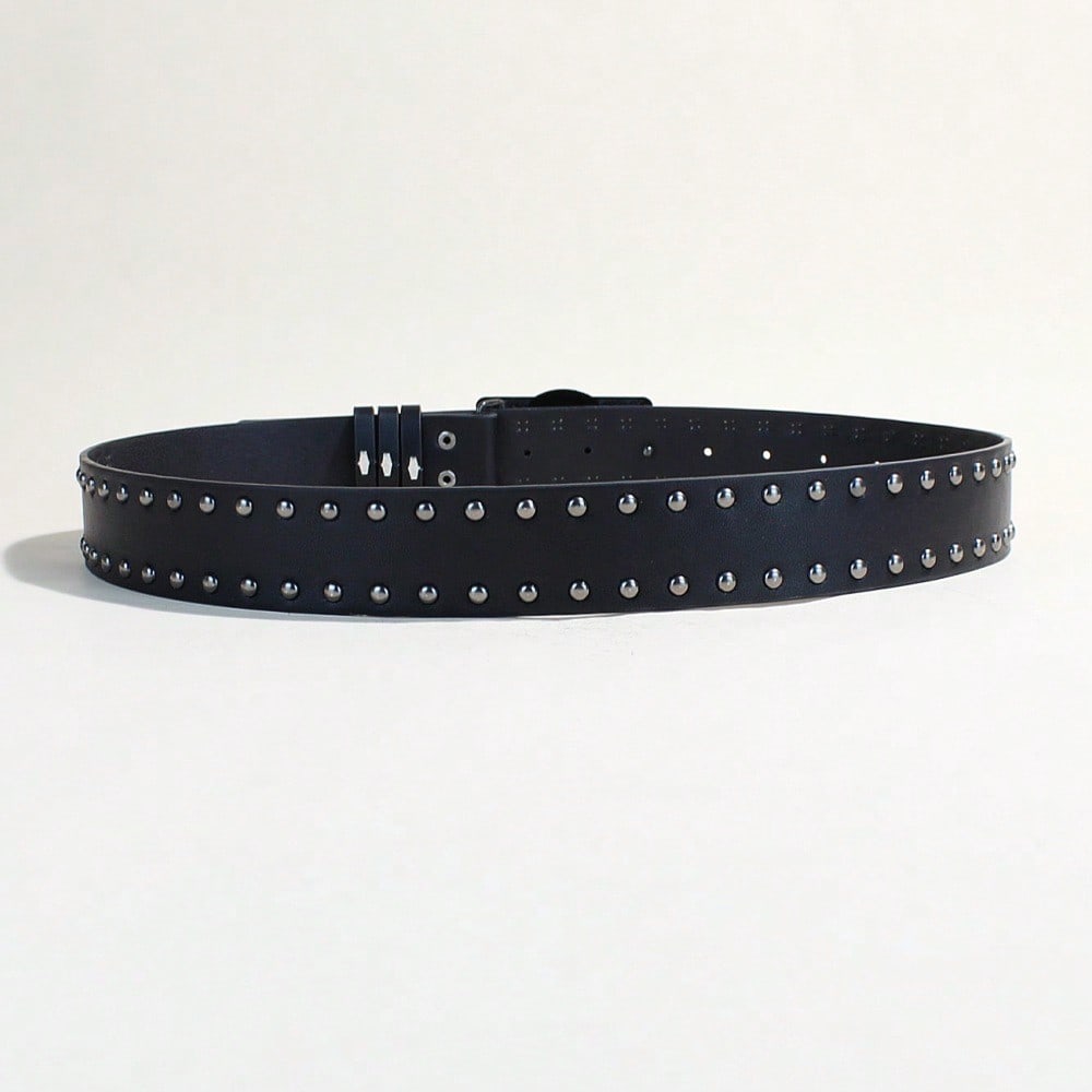 Trendy Belt Men's Skull Belt Punk Snap Pants Belt Women