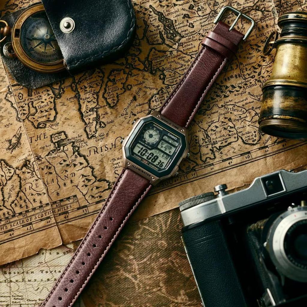 Casio Uni Analoge Quarzuhr mit Armband AE-1200WHL-5AVEF