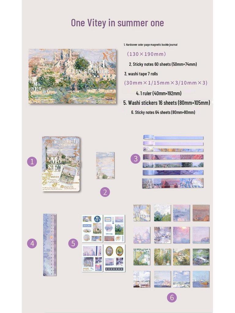 High-Value DIY Planner Gift Box: Oil Painting Set & Notebook for Students