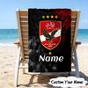 1PC Custom Name Beach Towel Al-Ahly Club Crest Beach Towel, Suitable for Camping, Travel, Beach Accessories, Super Absorbent, Family Gift