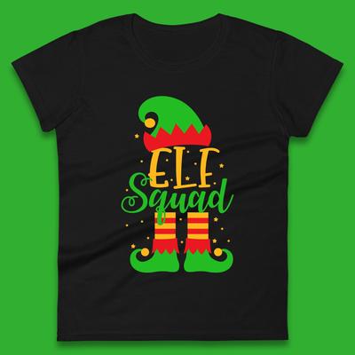 Weihnachten Damen T-Shirt Herren Oberteile T-Shirts Unisex Weihnachtselfen-Trupp Top