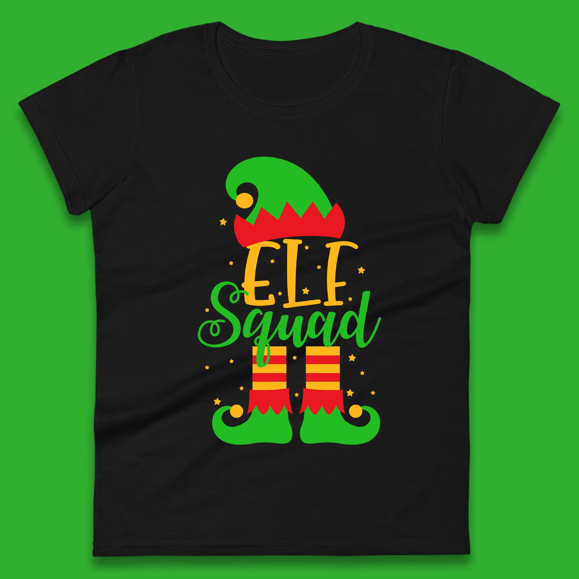 Christmas Womens T Shirt Mens Tops Tees Unisex Christmas Elf Squad Top S