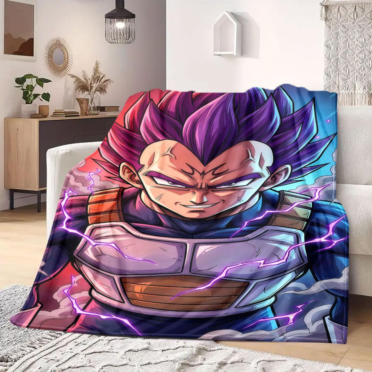 

Vegeta Prince Saiyan Flannel Blanket Warm,Comfortable,Suitable for Bedrooms,Sofas,Beds,Chairs,Picnics,Travel 75x90cm