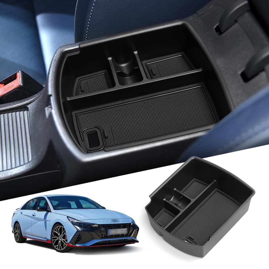 Pentru Hyundai I30 I30 N Volan pe Dreapta 2018-2025 Cutie Depozitare Cotieră Organizatoare Tavă Auto Accesorii Ordonare Negru