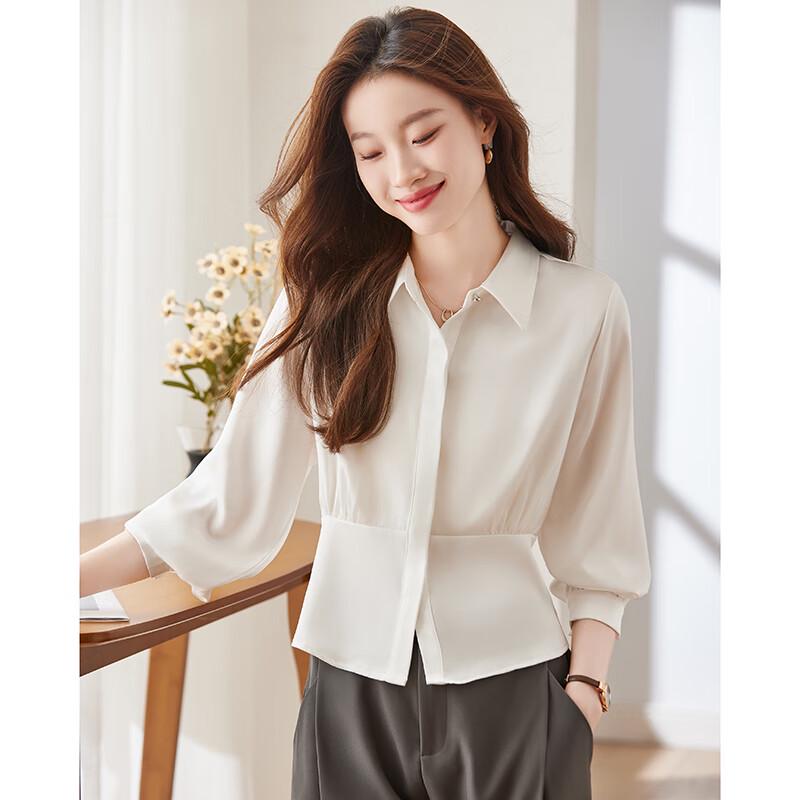 Taluoman Elegant Chiffon Long-Sleeve Shirt XL